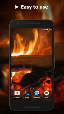 Fireplace Video Live Wallpaper android App screenshot 2