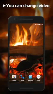 Fireplace Video Live Wallpaper android App screenshot 3