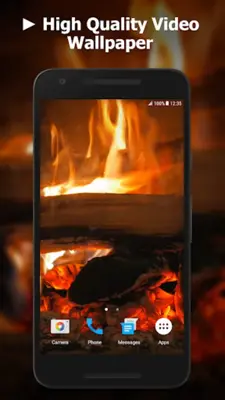 Fireplace Video Live Wallpaper android App screenshot 4